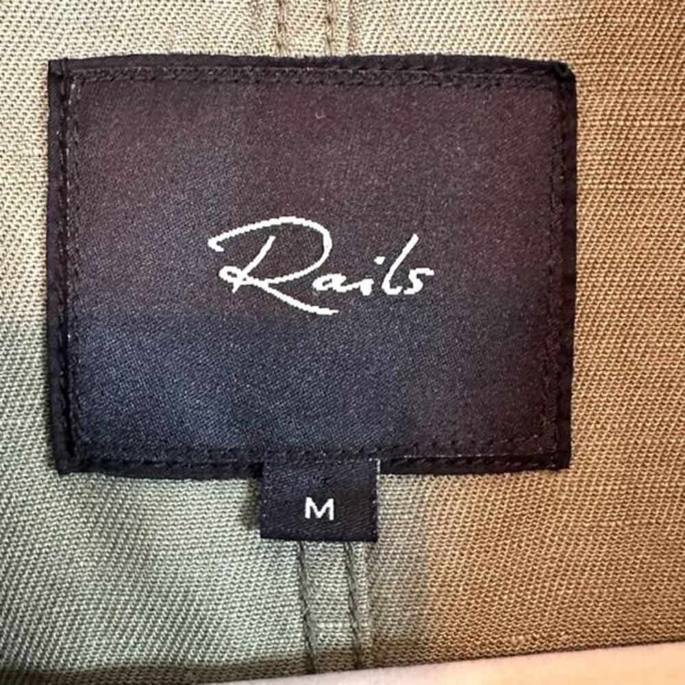 Rails Barclay Sage Double Breasted Utility Jacket Medium Coastal‎ Casual - Picture 9 of 16